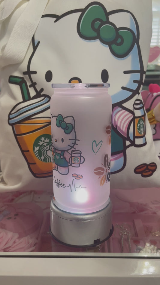 Kitty glass cup